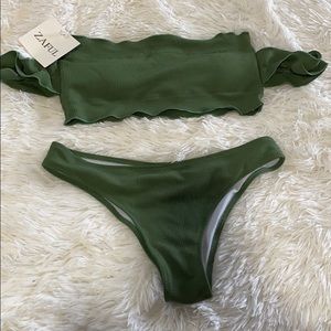 Olive green bikini